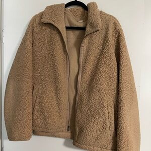 Old Navy Women’s Cozy Tan Sherpa Jacket